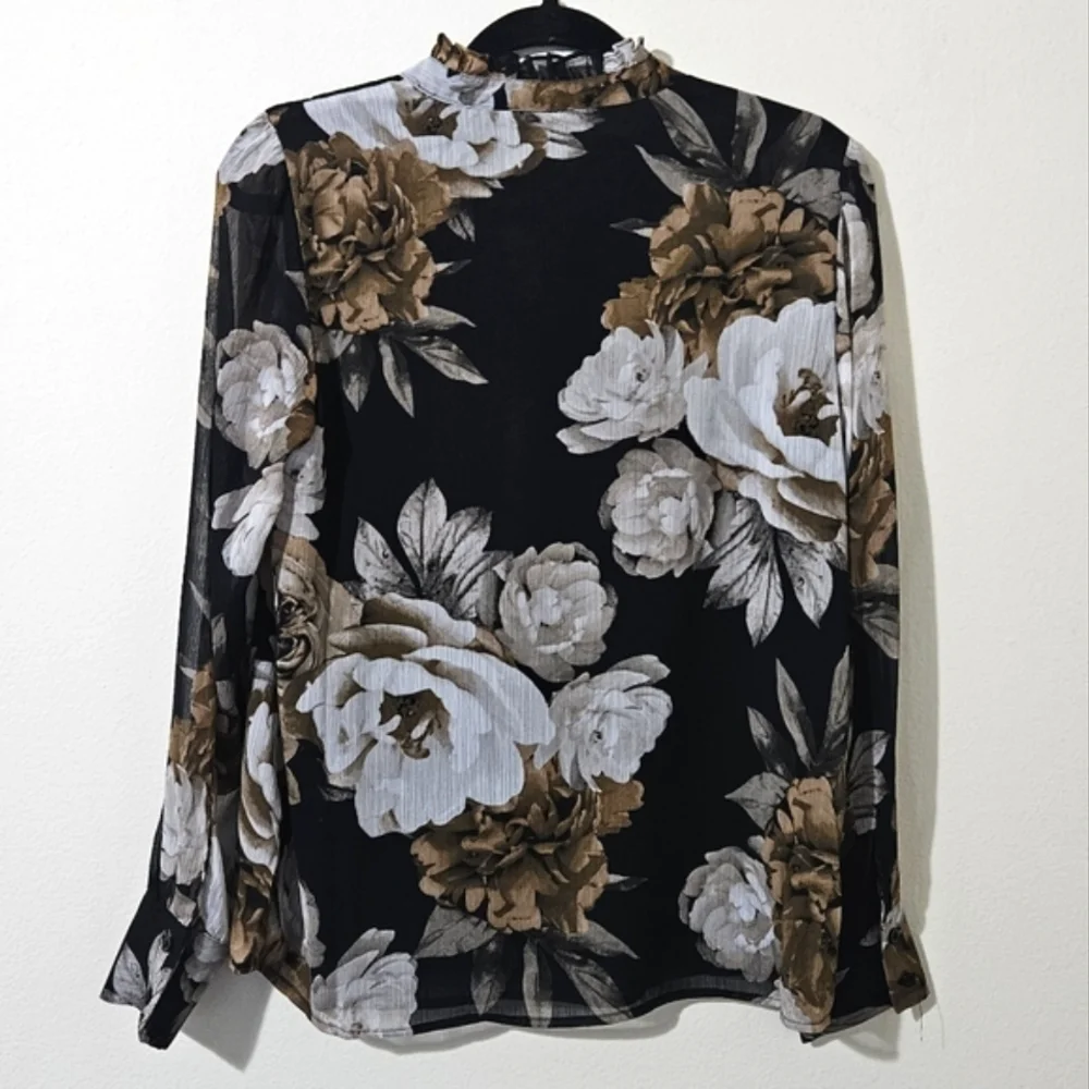 Calvin Klein Floral Blouse - Picture 2 of 8